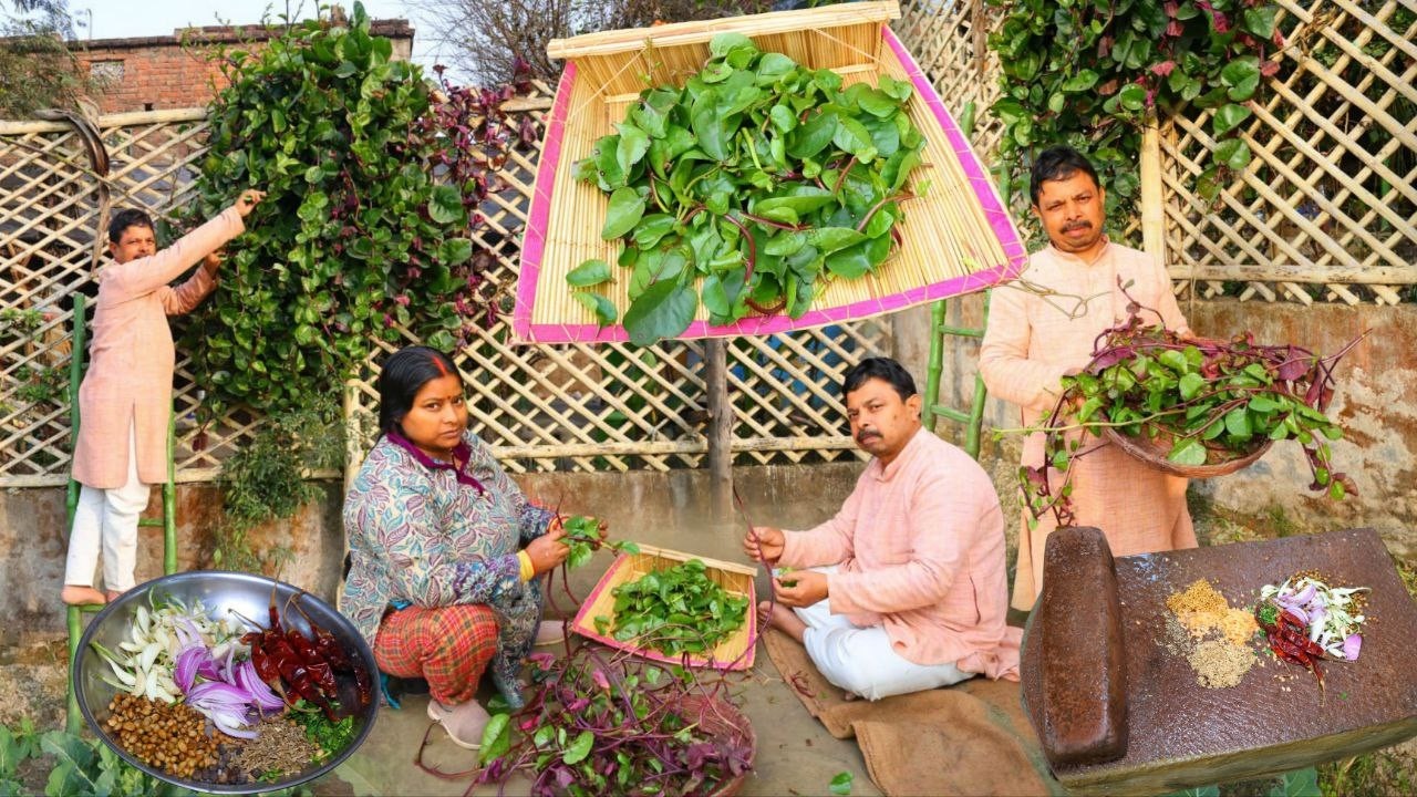 यह साग नहीं खून बनाने की मशीन है खून बढाने वाली सब्जी -Poi Saag Sabji