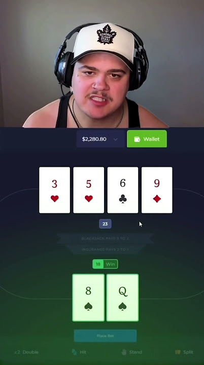 Betting HUGE $1000 hands on blackjack #gambling #casino #blackjack