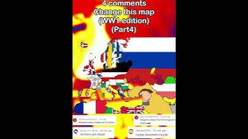 4 comments change this map (ww1 edition) (part4) #shorts #europe