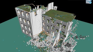 INACHUS - Structural Analysis of a Historic Building - Strong Earthquake, Case 1
