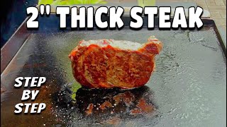 Thick Steak for Beginners on the Blackstone