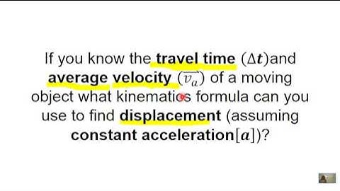 MCAT ® 2015 Cram│Physics Flashcard 90│4A│ Kinematics formula (constant acceleration displacement).