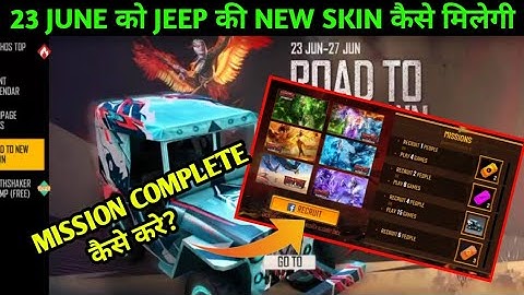 Road To New Dawn Event Mission ka Complete Kaise Kare | Jeep Ke Skin kaise Milegi