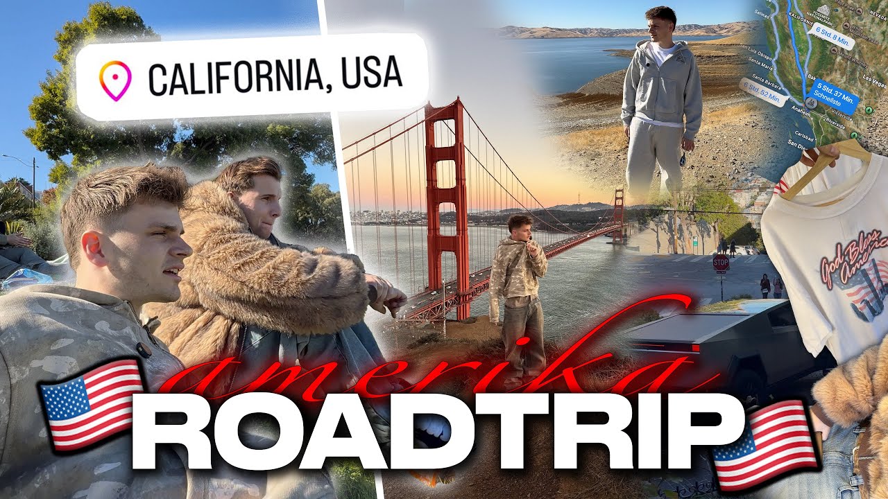 WIR FAHREN NACH LA😦🚘 San Francisco + Roadtrip Vlog mit Senad🇺🇸 | Jan