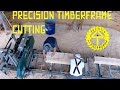 Precision timber frame cutting on a woodlandmills hm130 max tutorial series woodlandmills sawmill