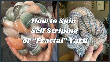 How to Spin Fractal Yarn (DIY Self Striping/Spincycle Yarn)