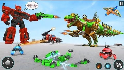 Dino Robot - Flying Bus Robot Tree Robot Transformation Games Android GamePlay