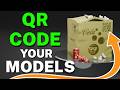 I Put a Scannable QR Code on a VR Made Box (Link to FREE Stencils Used) #vr