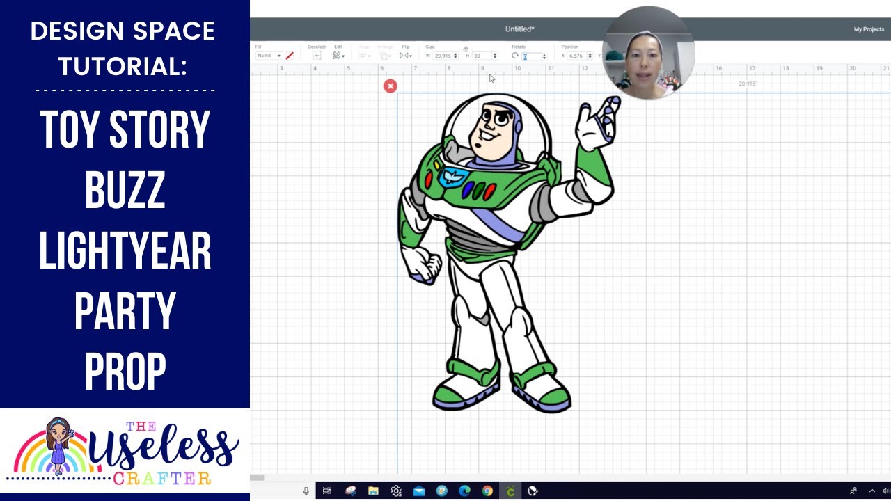 DIY Toy Story Buzz Party Decor Off The Mat Tutorial for the Cricut