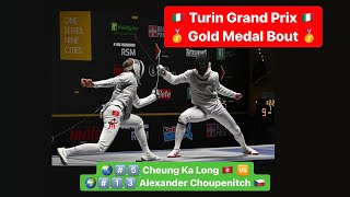 Turin Grand Prix 2024 SMF - GOLD - Cheung Ka Long HKG v Alexander Choupenitch CZE