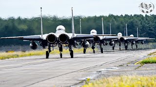 Russia Surprised: US Air Force F15 Mass Takeoff, Rushing One By One To Support Ukraine