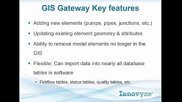 Innovyze GIS Gateway Part I - Introduction