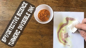 Turmeric Invisible Ink [Spy & Detective Science]