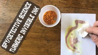 Turmeric Invisible Ink [Spy & Detective Science]