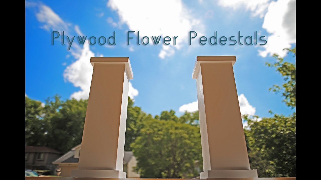 How to make Flower Pedestals or Small Columns // Woodworking // DIY