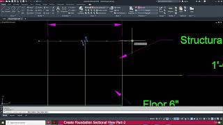 43 Create Foundation Sectional View Part 2