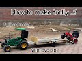 How to make trolleyor tractor trolly kaise bnaye  pvc pipe se trolly homemade 🚜#treandingvideos #diy