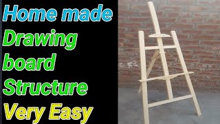 DIY canvas at home || how to make easy canvas at home || white board structure stand at home