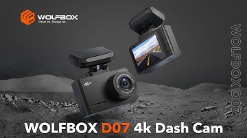 WOLFBOX D07- 4K Mini Dash Cam Front and Rear, Car Camera for Cars with Built-in WiFi GPS
