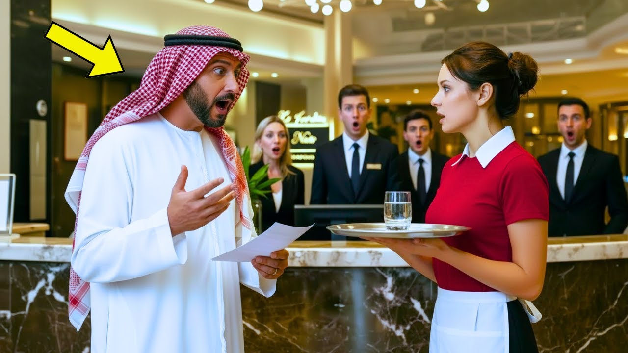 NINGUÉM ENTENDIA O MILIONÁRIO ÁRABE… ATÉ QUE A GARÇONETE O RESPONDEU E CHOCOU A TODOS