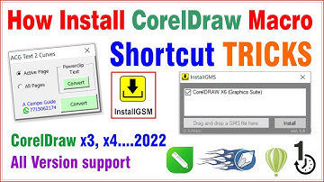 How to Install Macro in CorelDraw - Shortcut Tricks