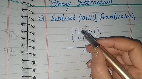 Subtraction of Binary Numbers, Subtraction of Binary Numbers in Urdu