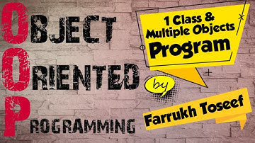 One Class Multiple objects Program in C++ By Farrukh Toseef in Urdu