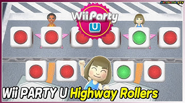 Wii Party U Highway Rollers gameplay (Millie vs Mizuho vs Eduardo vs Paula) Expert CPU  AlexgamingTV