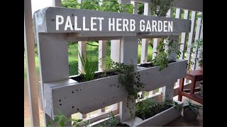 Pallet Herb Garden Project - Simple and Easy!