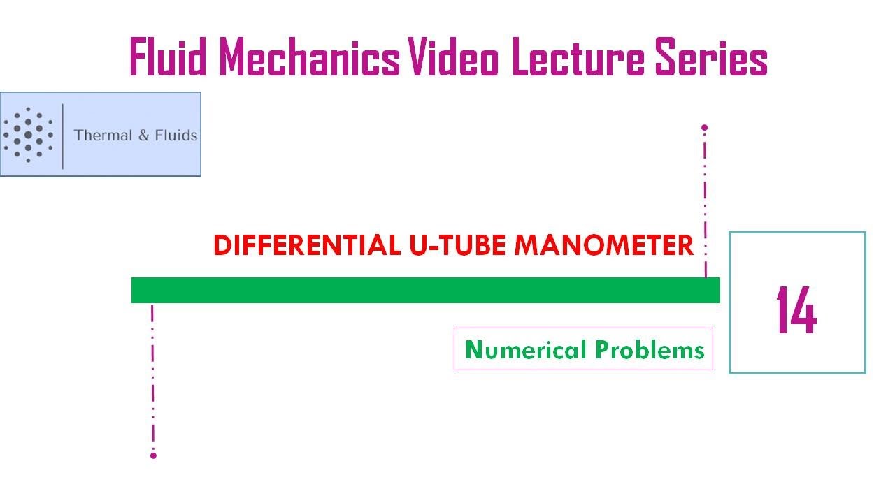 14. UTube Differential Manometer Numerical Problems YouTube