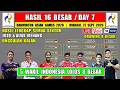 5 WAKIL INDONESIA LOLOS 8 BESAR ~ Hasil Lengkap 16 Besar Badminton Asian Games 2026 Hari Ini Day 7