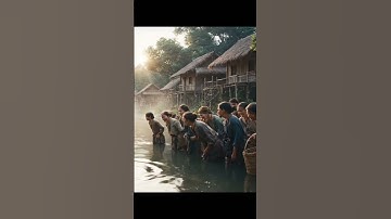 "The River Elder 👴🌊🧙 – A Village Mystery"#fantasyrealism #veo3magic #mysticalscene