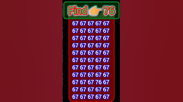 👀 Only 1% Can Spot the Hidden 76! | Visual Puzzle Challenge 🔢 #ytshorts #youtubeshorts #maths