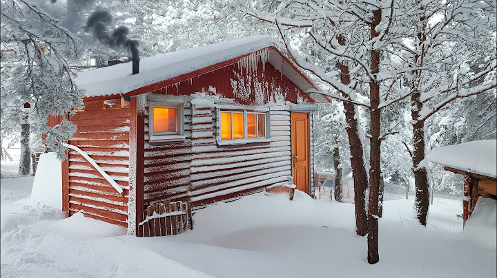 Survive Through the Night Against Powerful SNOW STORM and FREEZING COLD in a Wooden House!