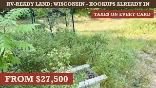 10 RV-Ready Wisconsin Parcels - Hookups Already In (From $27,500)