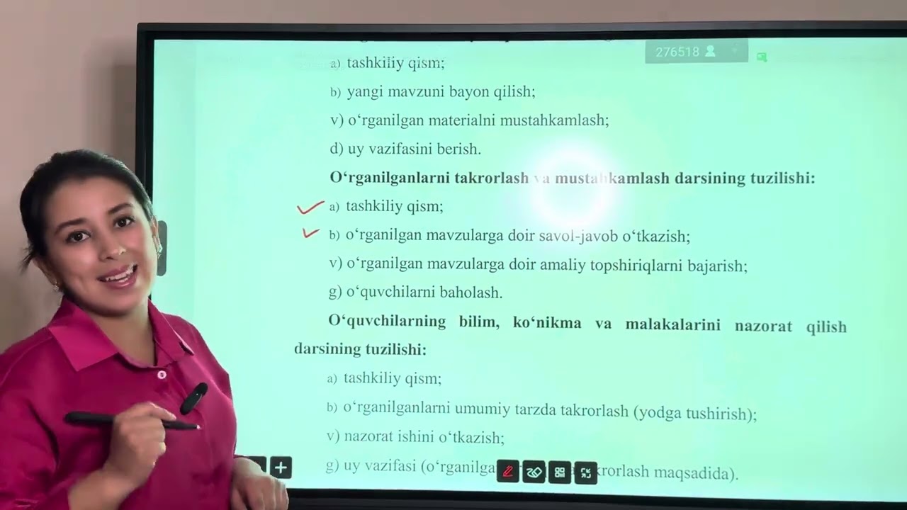 Pedagogik mahorat / Dars turlari
