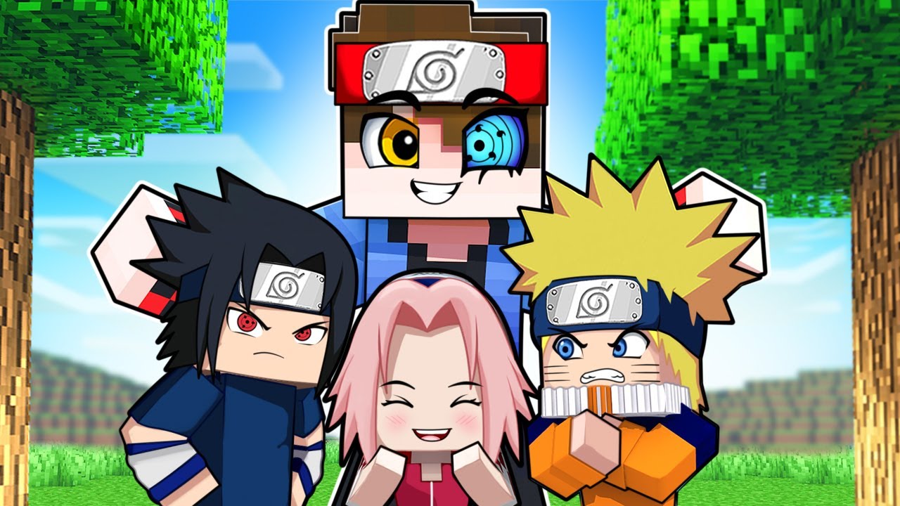TREVOR Adotou NARUTO SASUKE E SAKURA o TIME 7 no Minecraft