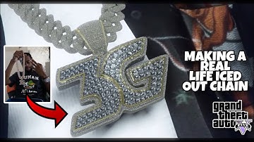 Making A Real Iced Out Chain Set But In GTA 5 RP (FiveM) | Blender 3D Modeling