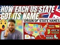 🇬🇧 BRIT Rugby Fan Reacts To HOW EACH AMERICAN STATE GOT ITS NAME!