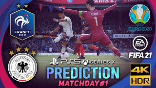 PS5 ft. 4K60FPS | FRANCE vs GERMANY | FIFA 21 Predicts: Euro 2020 ● Matchday 1