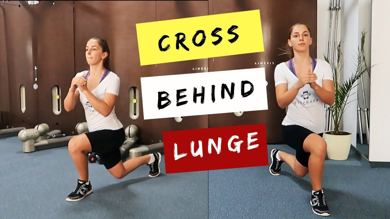 Cross behind Lunge | Women workouts traduccion