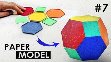 7. How to make truncated octahedron paper model