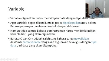 Variabel dan Tipe Data dalam Bahasa C++