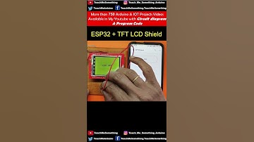 TFT LCD Shield ESP32 Blynk Button LED ON