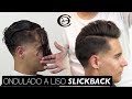 Como cortar cabello largo de hombre + Fade Blow out | Side Part Pompadour, Paso a Paso