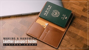 16. Leather passport holder / 여권지갑  / ASMR