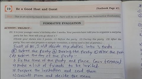 5th standard english workbook lesson number 19 Be a Good Host and Guest #5thstandard #englishmedium