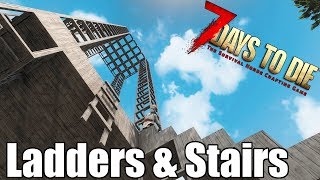 7 Days to Die - Jumping Zombies - Ladders & Stairs - Zombie Pathfinding (Alpha 17)