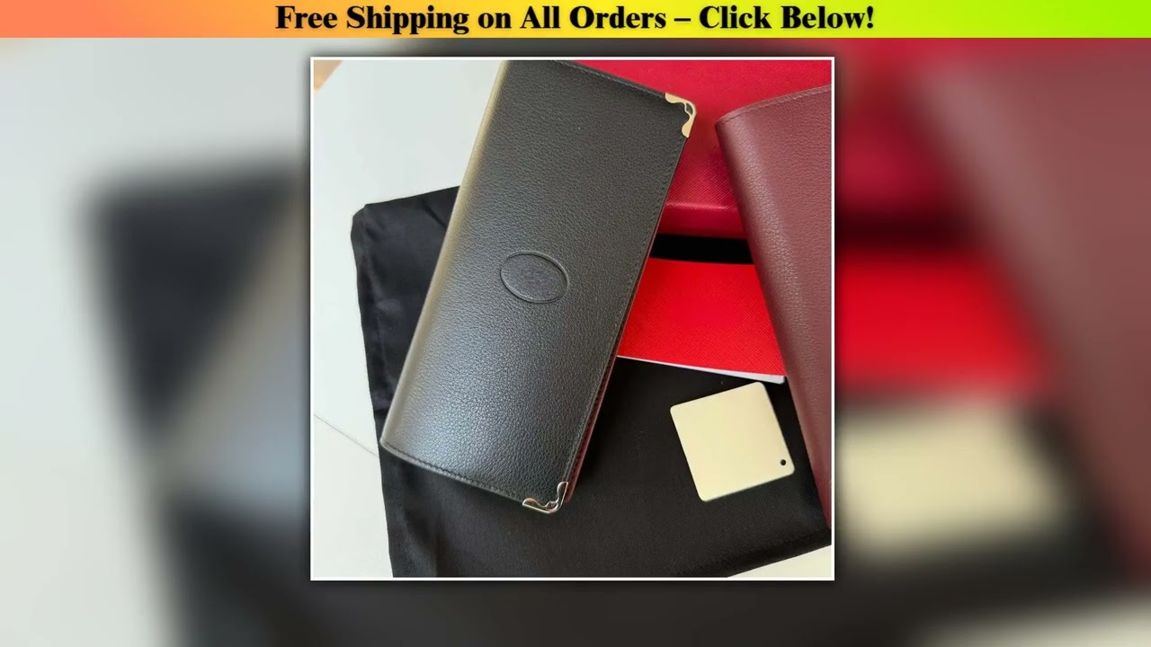 This Is A Classic Long Wallet, L3001348# Simple Yet Exquisite This High-end Business Wallet Is A