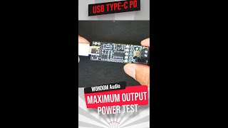 USB Type-C PD Decoy Trigger Maximum Output Power Test 20V, 5A, 100W for home audio DIY, WONDOM BCPB